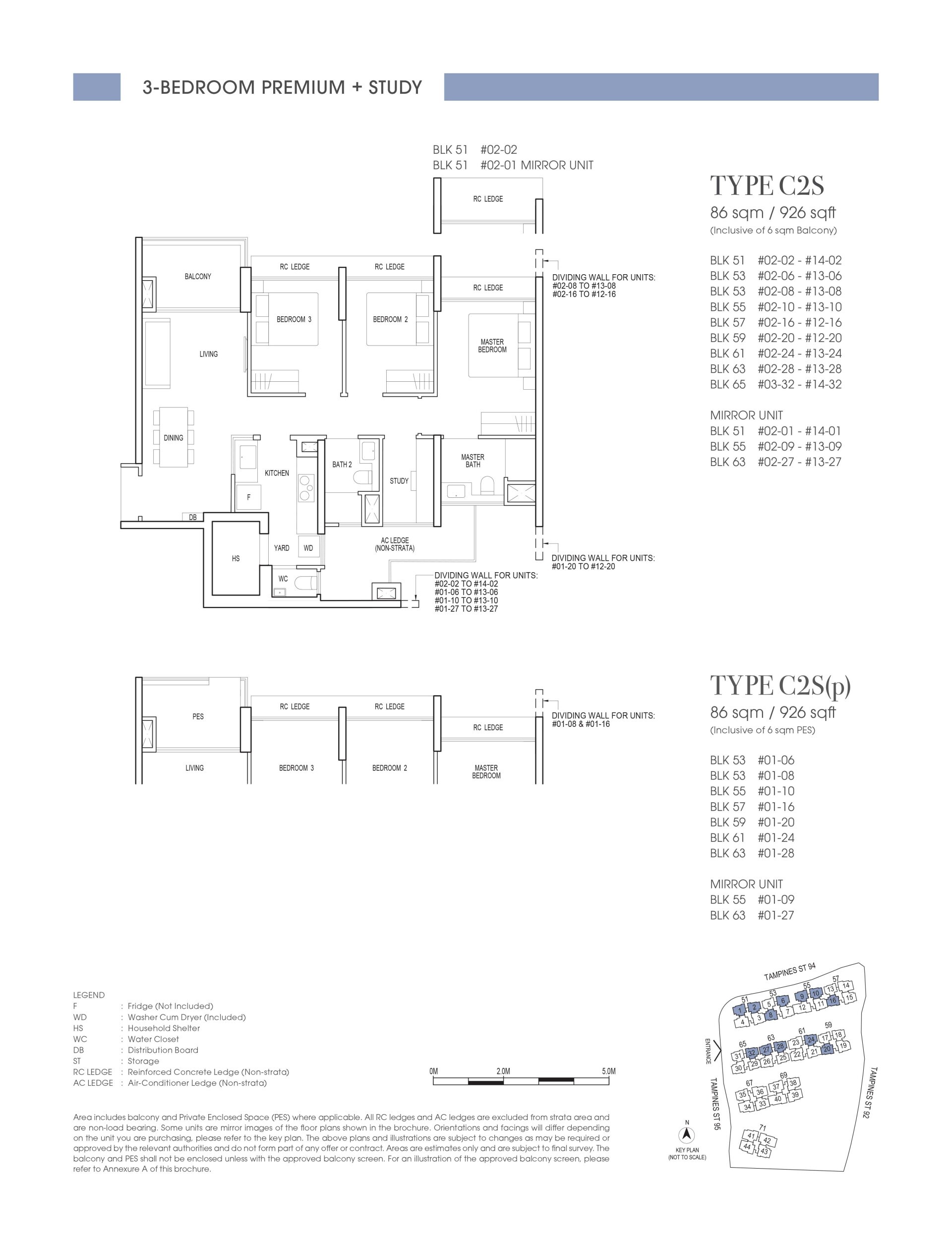 Rivelle Tampines floorplan